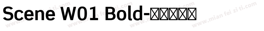 Scene W01 Bold字体转换